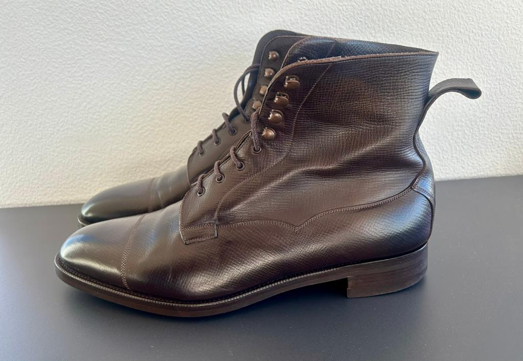 Edward Green Galway, bruin ‘Utah’ leer in 11/11,5 (44,5/45)., Kleding | Heren, Schoenen, Bruin, Boots, Ophalen of Verzenden, Zo goed als nieuw
