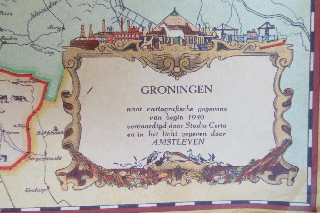 Amstleven provincies atlas ca. 1940, Ophalen of Verzenden, Gebruikt, Gebruiksvoorwerp