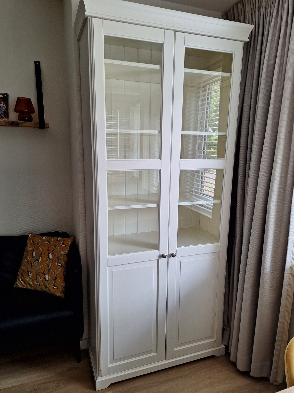 Ikea Havsta Vitrinekast - Wit, Gebruikt maar in goede staat, Ophalen, Gebruikt, 25 tot 50 cm, 50 tot 100 cm