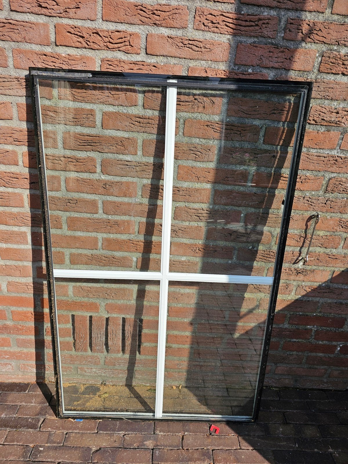 Dubbelglas isolatieglas wienersprossen 731x1155 mm, Ophalen, Gevelraam of Ruit, Dubbelglas