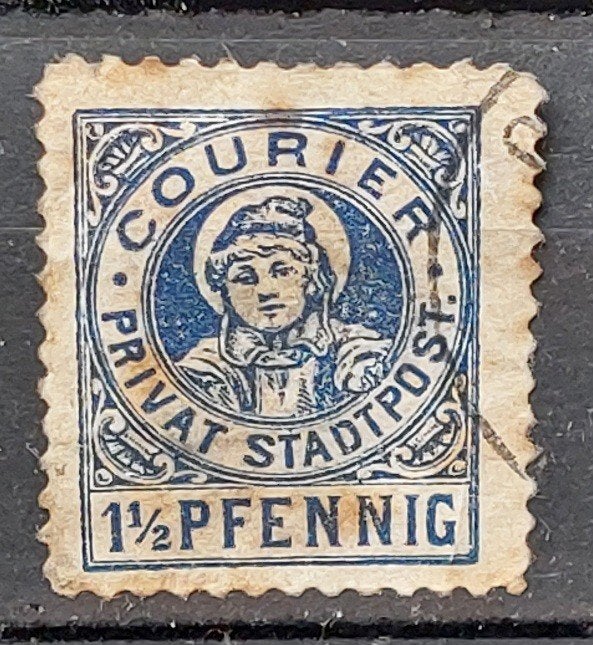 Duitsland Courier Privat Stadtpost München 1897, Ophalen of Verzenden, Duitse Keizerrijk, Gestempeld