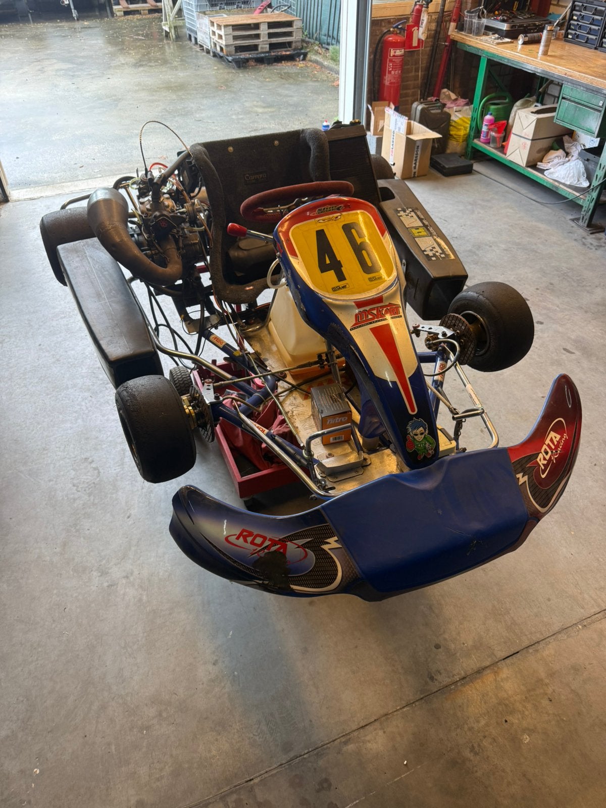 Kart 125cc schakel, Aprilia Rotax blok, Ophalen, Gebruikt, Kart