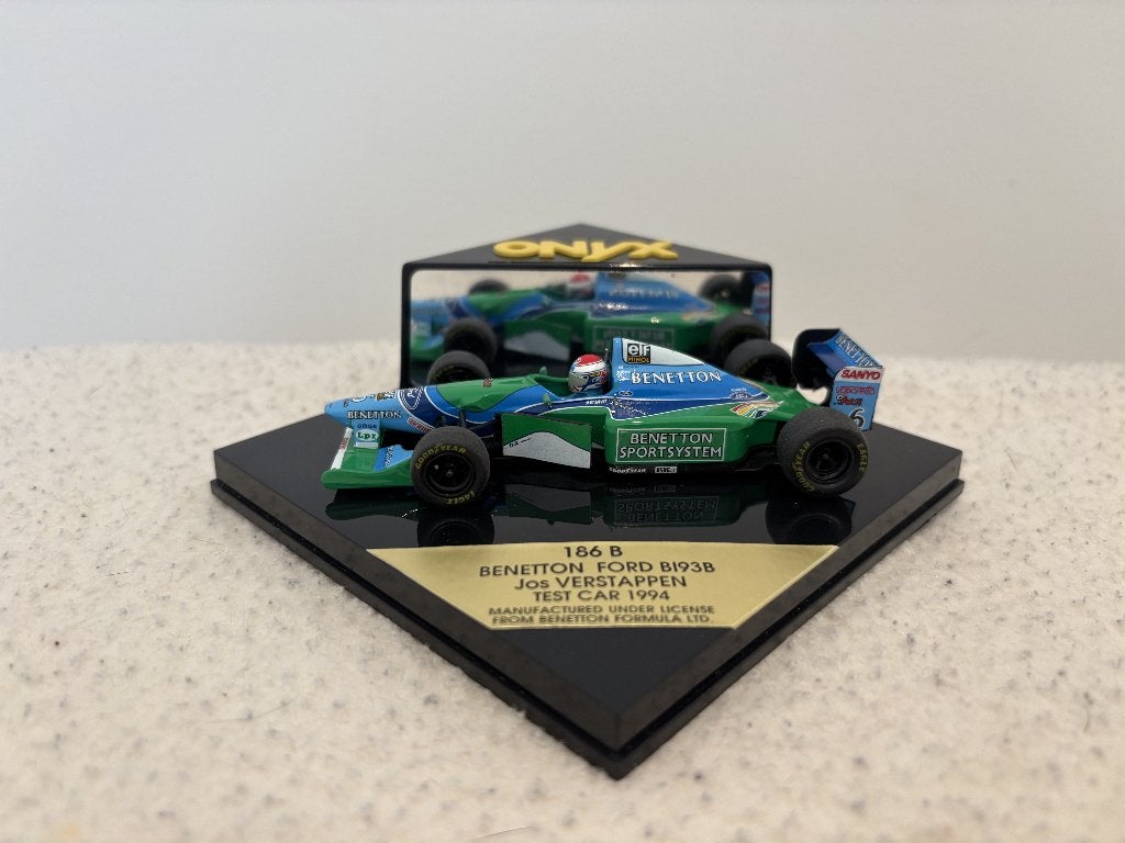 Jos Verstappen Benetton Ford B193B Test Car 1994 – Onyx 1:43, Ophalen of Verzenden, Zo goed als nieuw, Auto, MiniChamps