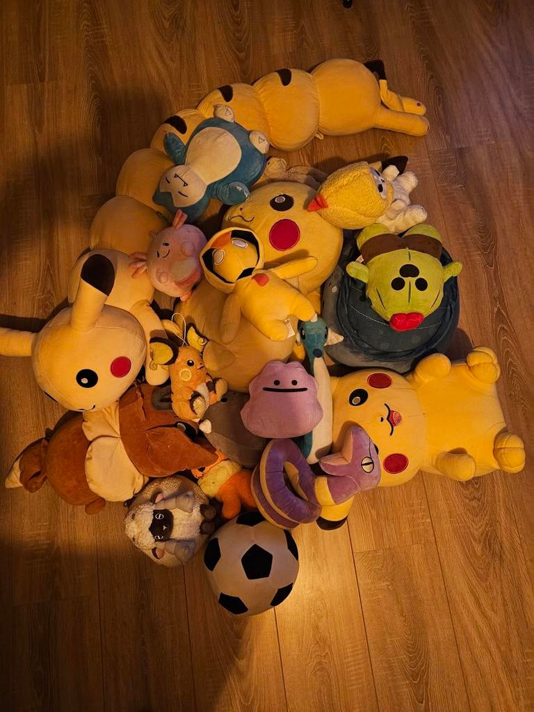 Pokemon knuffels groot en klein, Kinderen en Baby's, Speelgoed | Knuffels en Pluche, Ophalen of Verzenden, Zo goed als nieuw, Overige typen