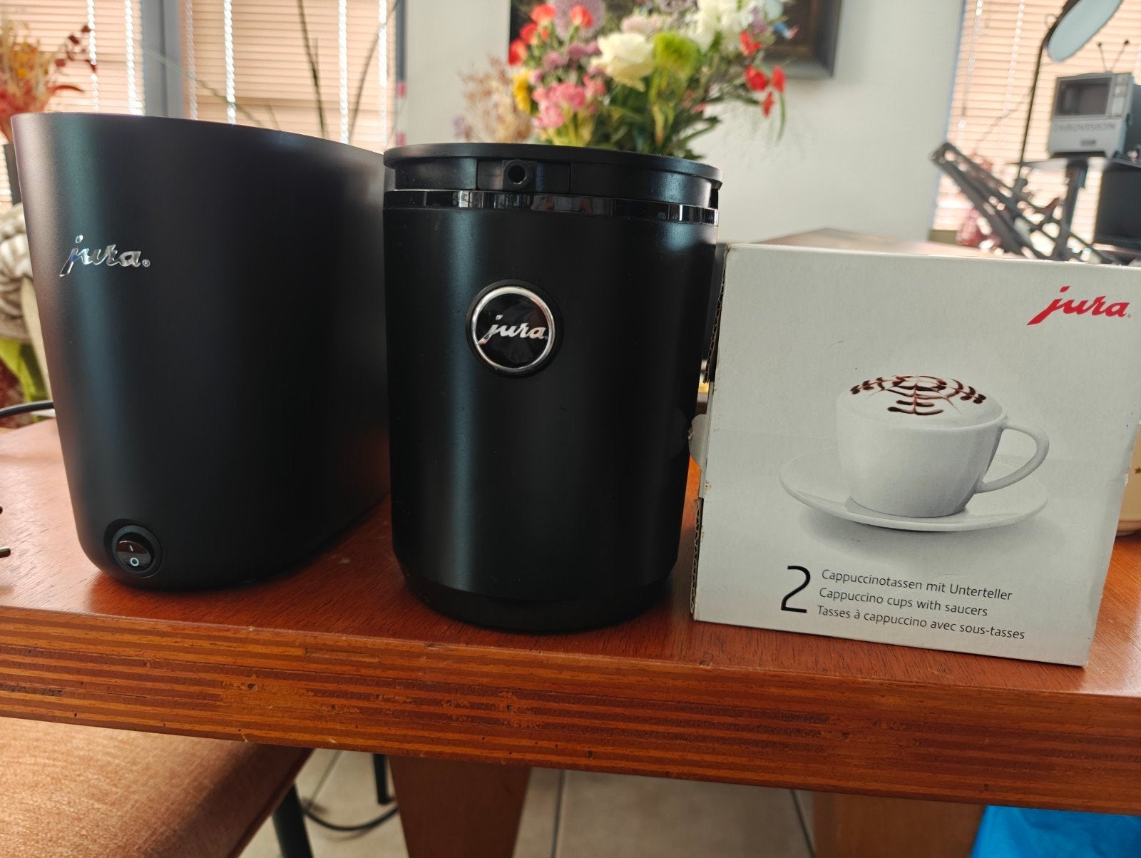 Jura Kopjeswarmer + Melkkoeler, Ophalen of Verzenden, Zo goed als nieuw, Jura, Barista-accessoire