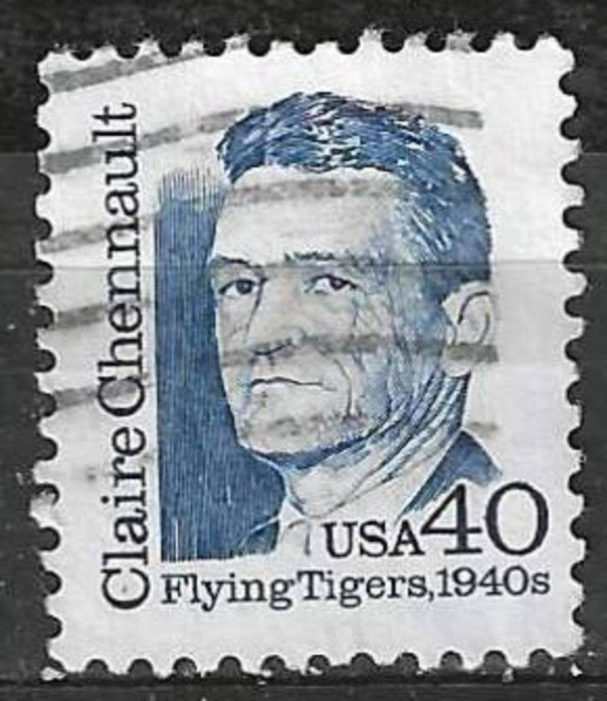 USA 1990 - Yvert 1921 - Claire Lee Chennault (ST), Verzenden, Gestempeld, Noord-Amerika