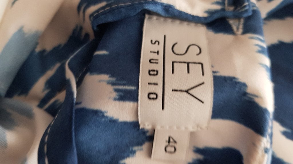 Lange nieuwe jurk Sey Studio maat 40, Maat 38/40 (M), Sey Studio, Blauw, Nieuw