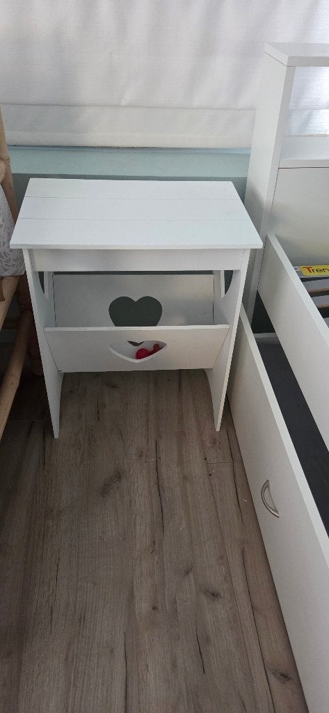 1 persoons meiden bed met make up tafel, Kinderen en Baby's, Ophalen, 85 tot 100 cm, Zo goed als nieuw, Lattenbodem