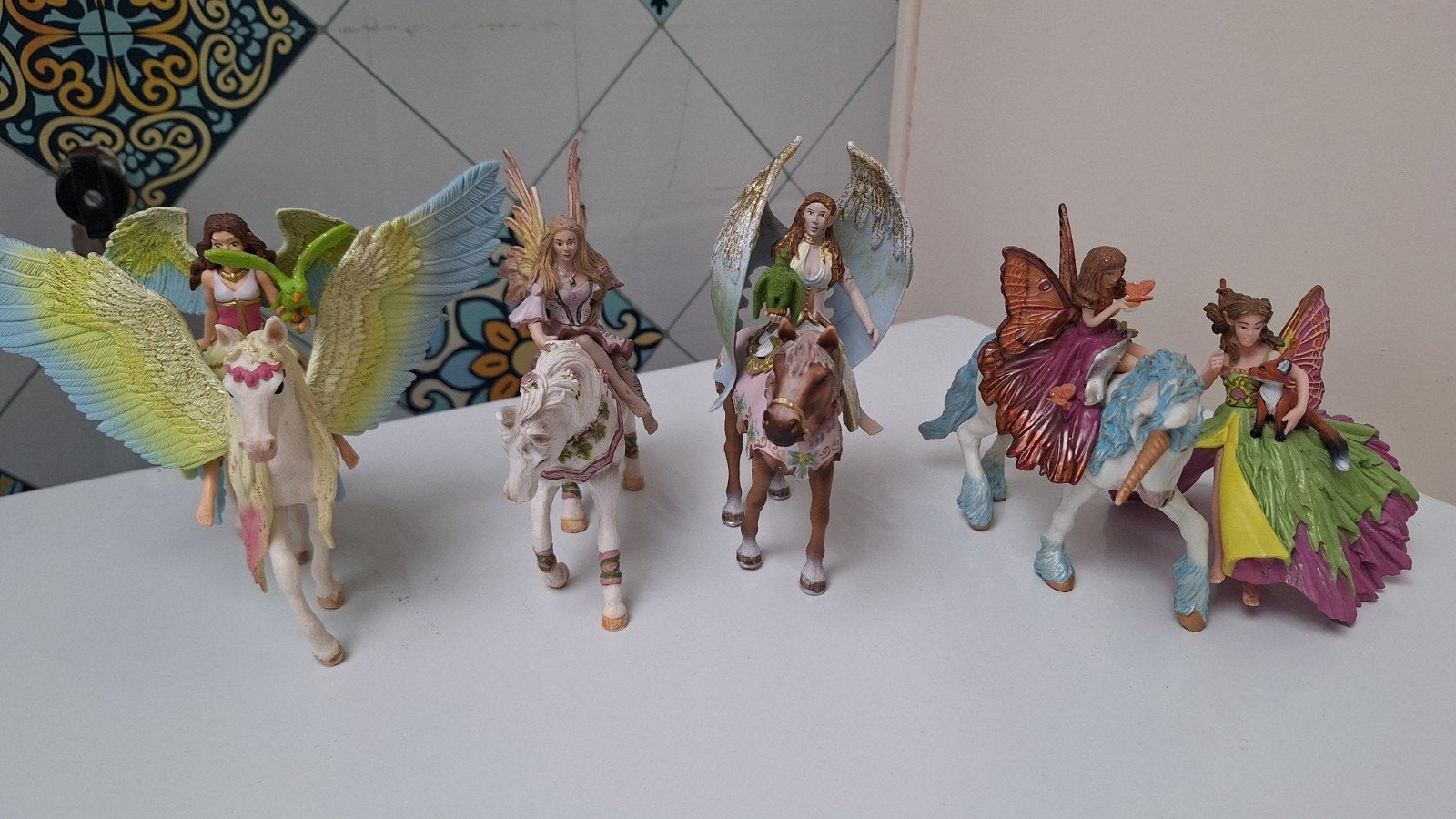 Mooie set Schleich Bayala elfen met pegasus en eenhoorn elf, Verzamelen, Speelgoed, Ophalen, Zo goed als nieuw