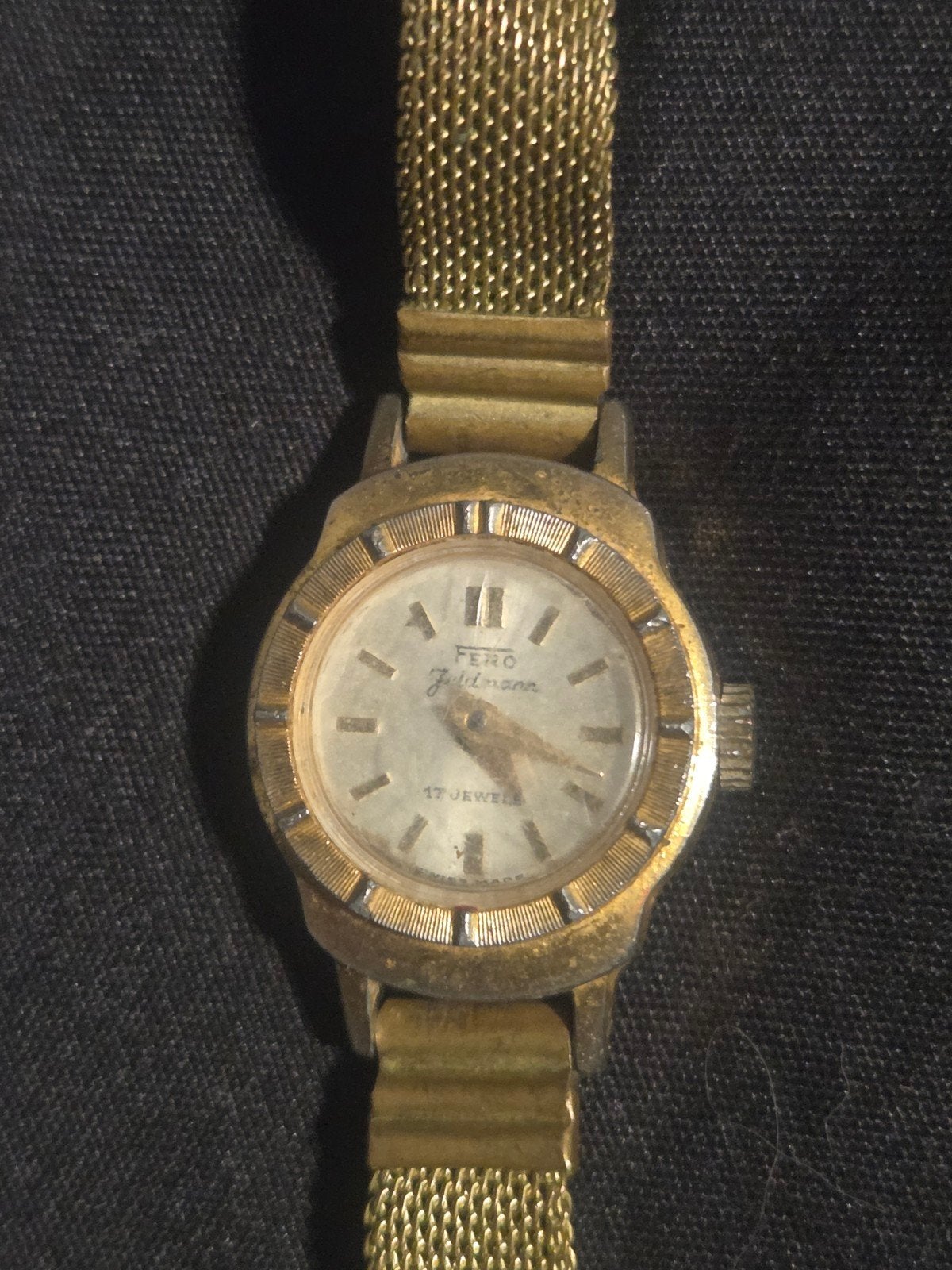 Vintage Femo Goldmann Polshorloge - 17 Jewels, Overige merken, Overige materialen, Polshorloge, Verguld