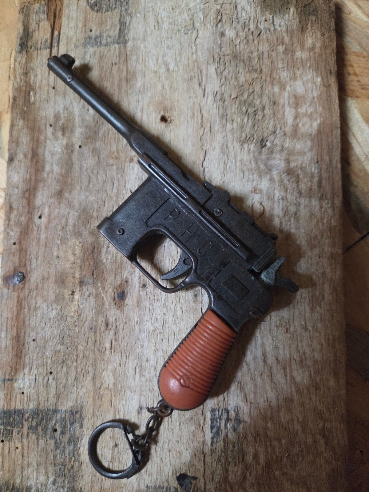 WO1 Duits Speelgoedpistool Sleutelhanger - Schiet Papieren, Ophalen of Verzenden, Gebruikt