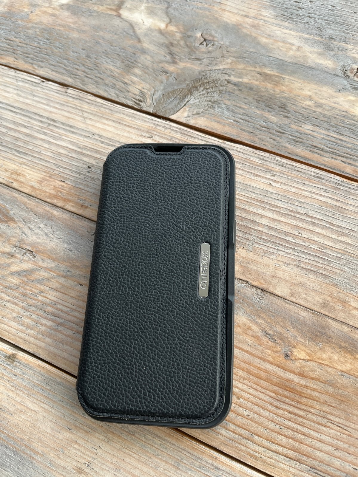 OtterBox iPhone Hoesje Zwart - Flipcase iphone 13 t/m 15, Kunststof, Zwart, Ophalen of Verzenden, Zo goed als nieuw