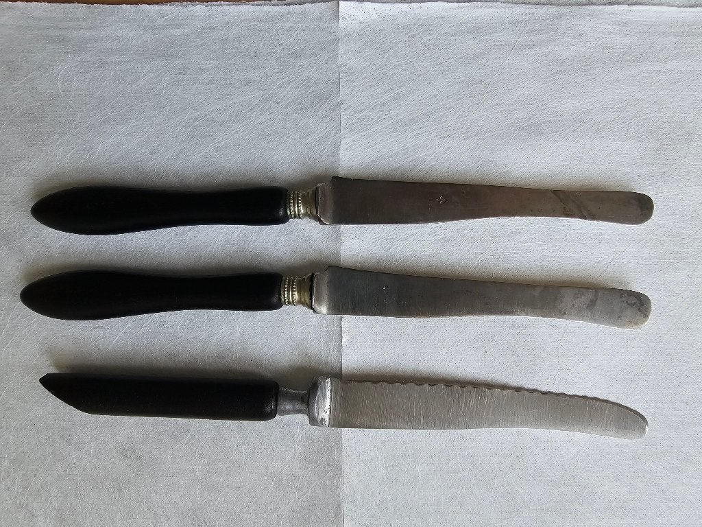 3 Hele oude zwarte messen ( gebruikt ), Antiek en Kunst, Ophalen of Verzenden