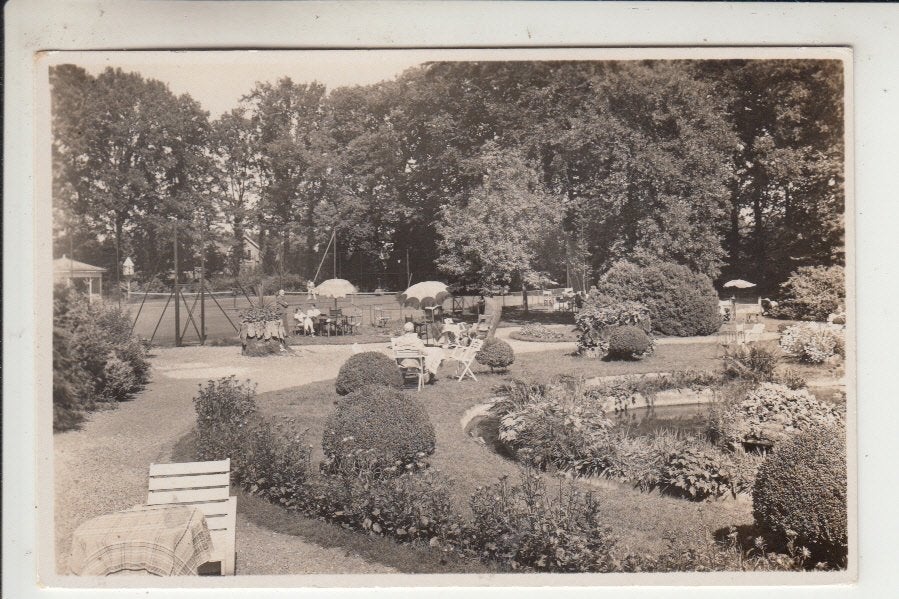 Nunspeet, Hotel Ittmann - Tuin, Verzamelen, Ophalen of Verzenden, 1920 tot 1940, Ongelopen, Gelderland