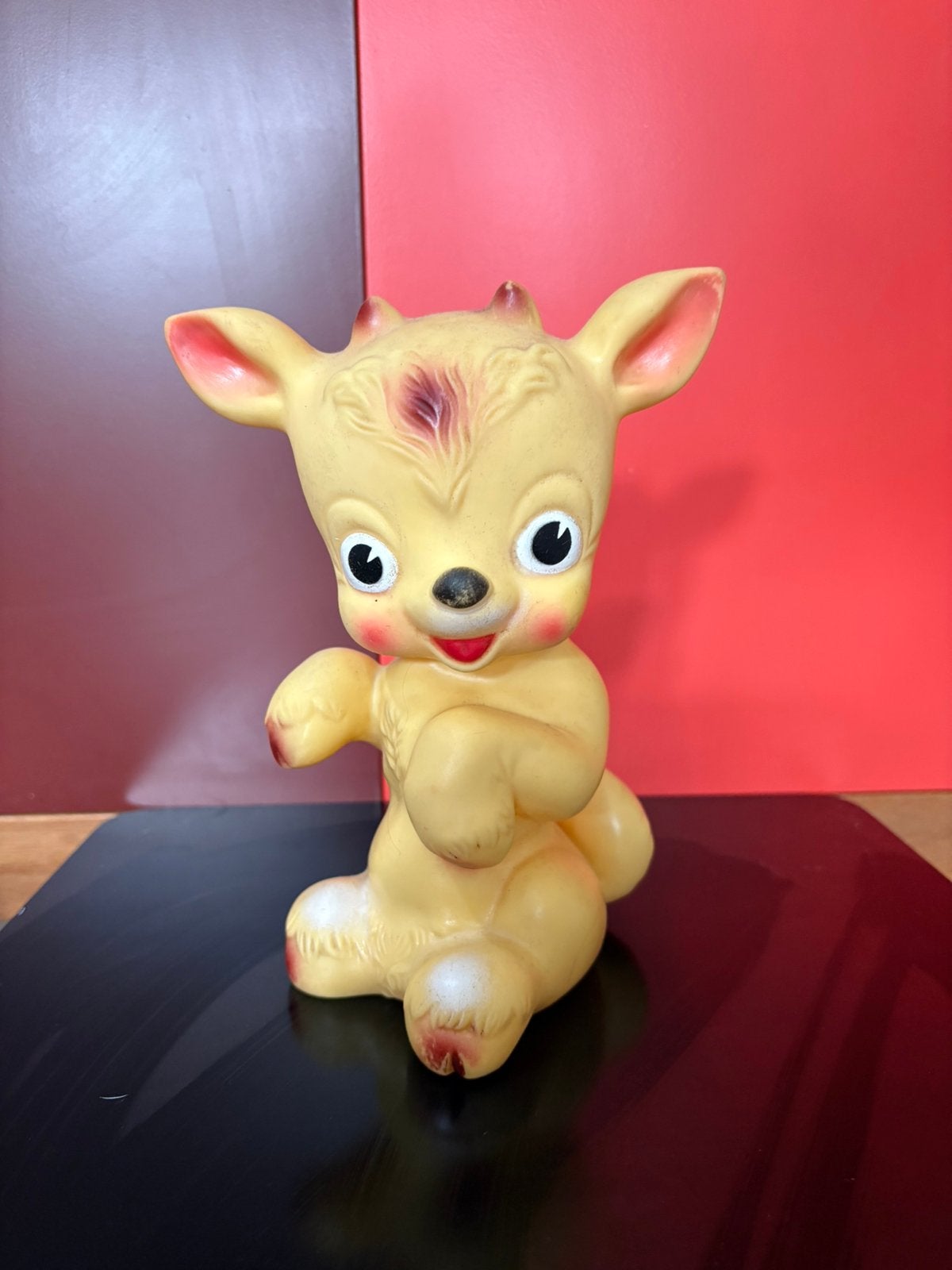 Piepbeestje Hertje vintage Ledra Plastics Italy, Ophalen of Verzenden, Gebruikt