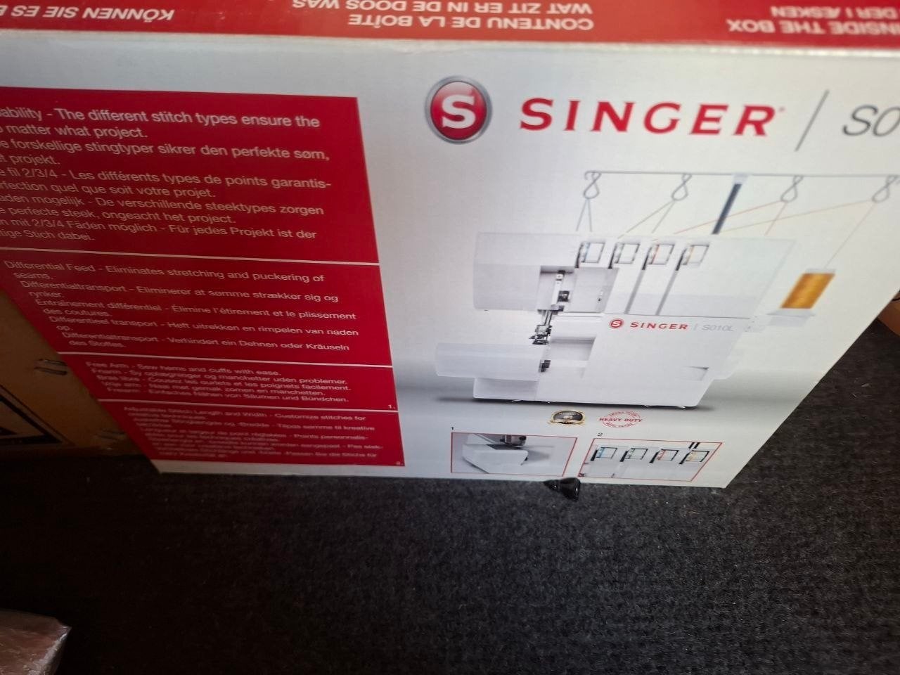 Singer S010L Lockmachine - Nieuw in doos, Ophalen of Verzenden, Nieuw, Lockmachine, Singer
