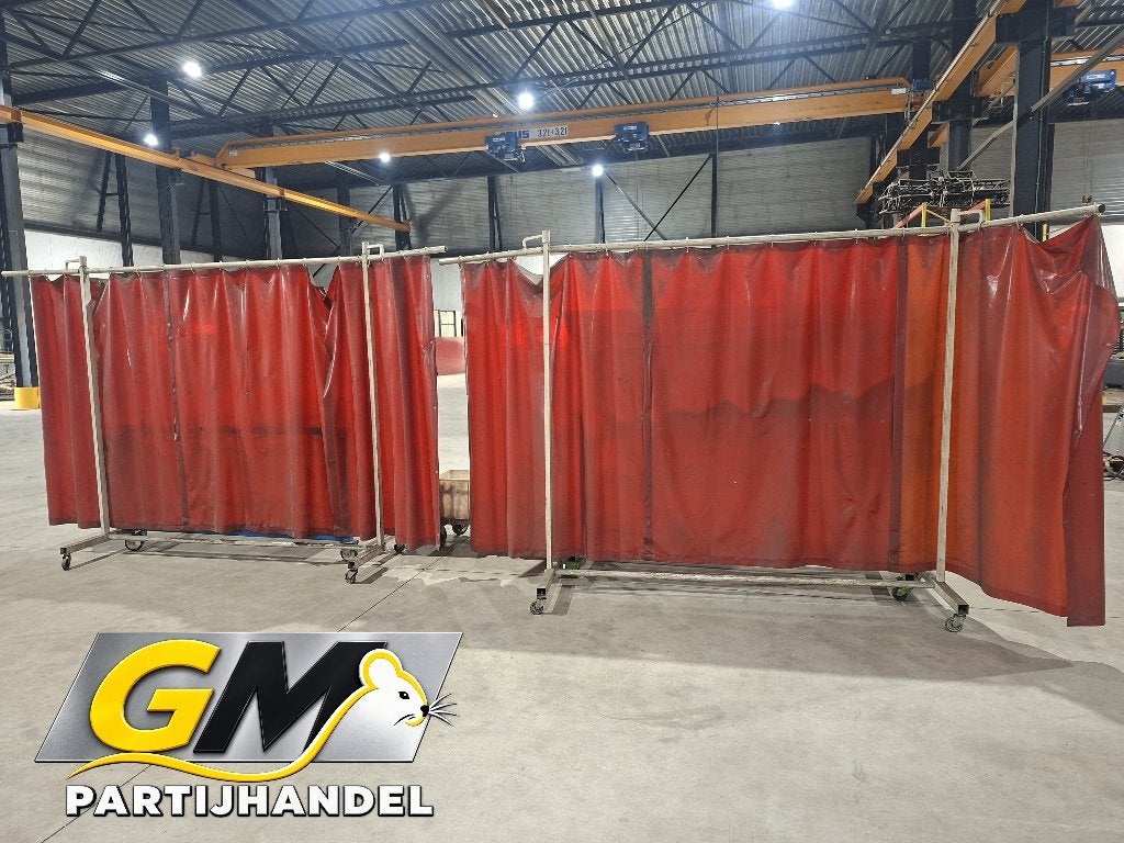 Cepro verrijdbare lasschermen – 356 cm breed, Ophalen, Gebruikt