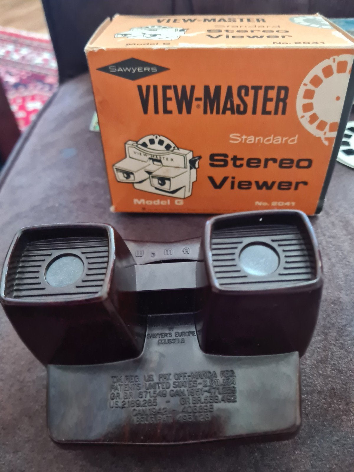 Vintage View-Master Standard Stereo Viewer Model G met doos, Ophalen of Verzenden