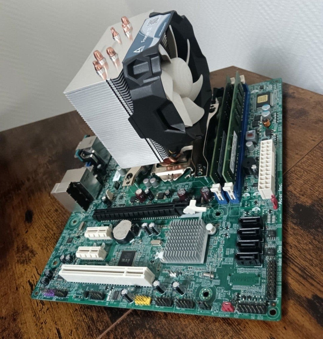 i7 + moederbord + 4gb geheugen., Mini-ATX, ., DDR3, Ophalen of Verzenden