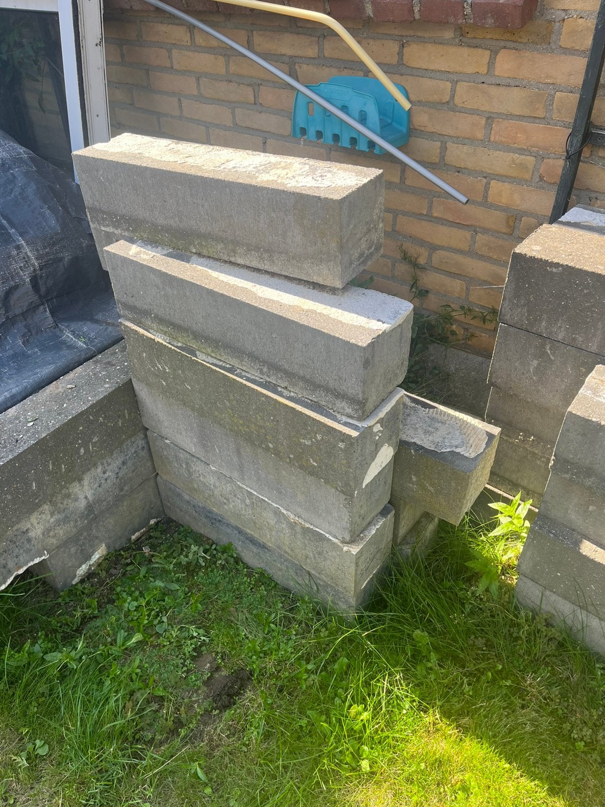 Stapelblokken 30 stuks - 15x15x60 - gratis af te halen, Ophalen, Gebruikt, Blok, 25 cm of meer