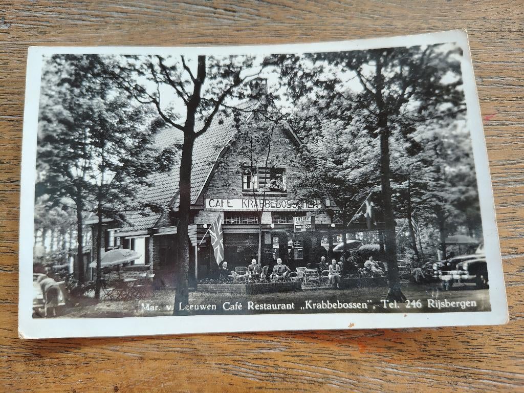Cafe restaurant Krabbebossen te Rijsbergen, Verzamelen, Ansichtkaarten | Nederland, Verzenden, Noord-Brabant