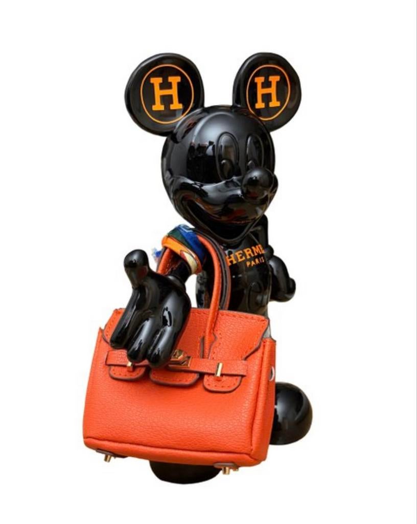 Hermes x Mickey Mouse Beeldje 2/10 - Uniek in Nederland, Antiek en Kunst, Ophalen, Overige onderwerpen, Kunststof, Beeld