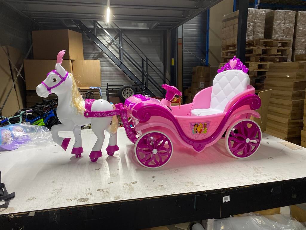 Princess koets met paardje, 7 volt = NIEUW, Ophalen, Nieuw