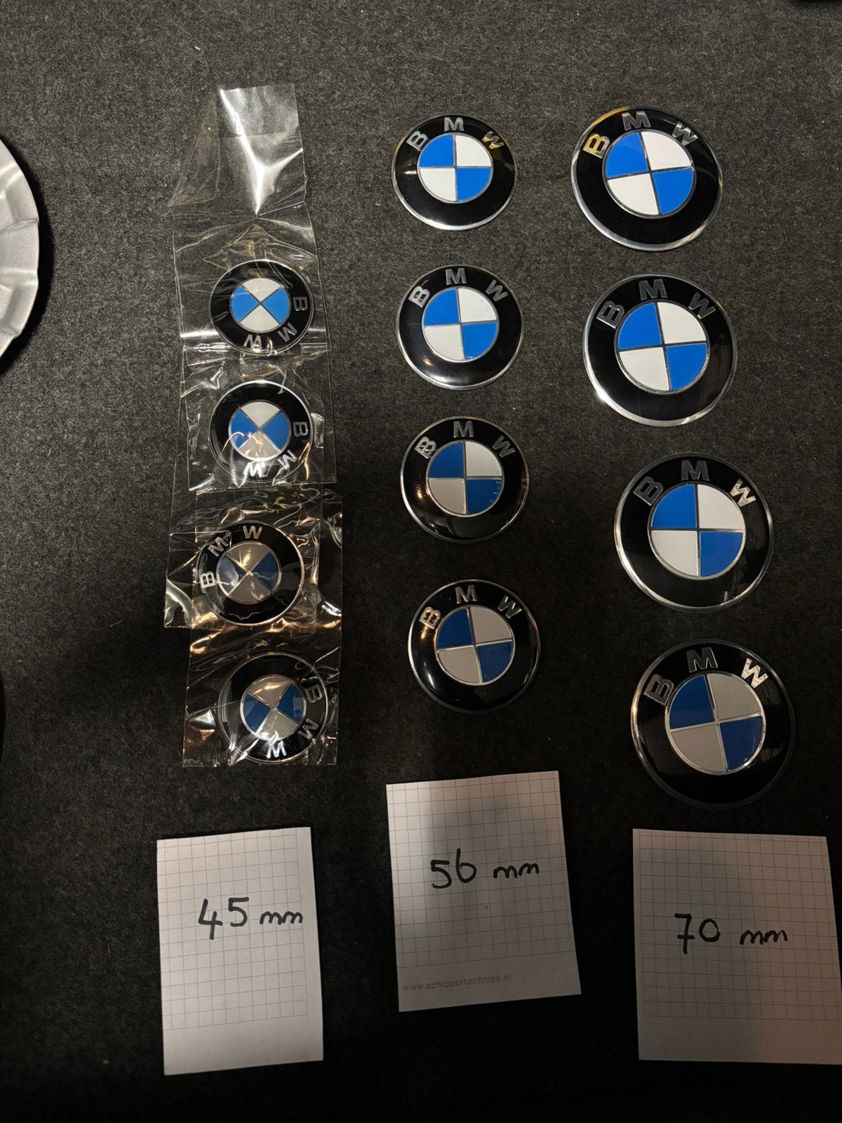 BMW zelfklevende aluminium emblemen in div. maten, Ophalen, Nieuw, BMW