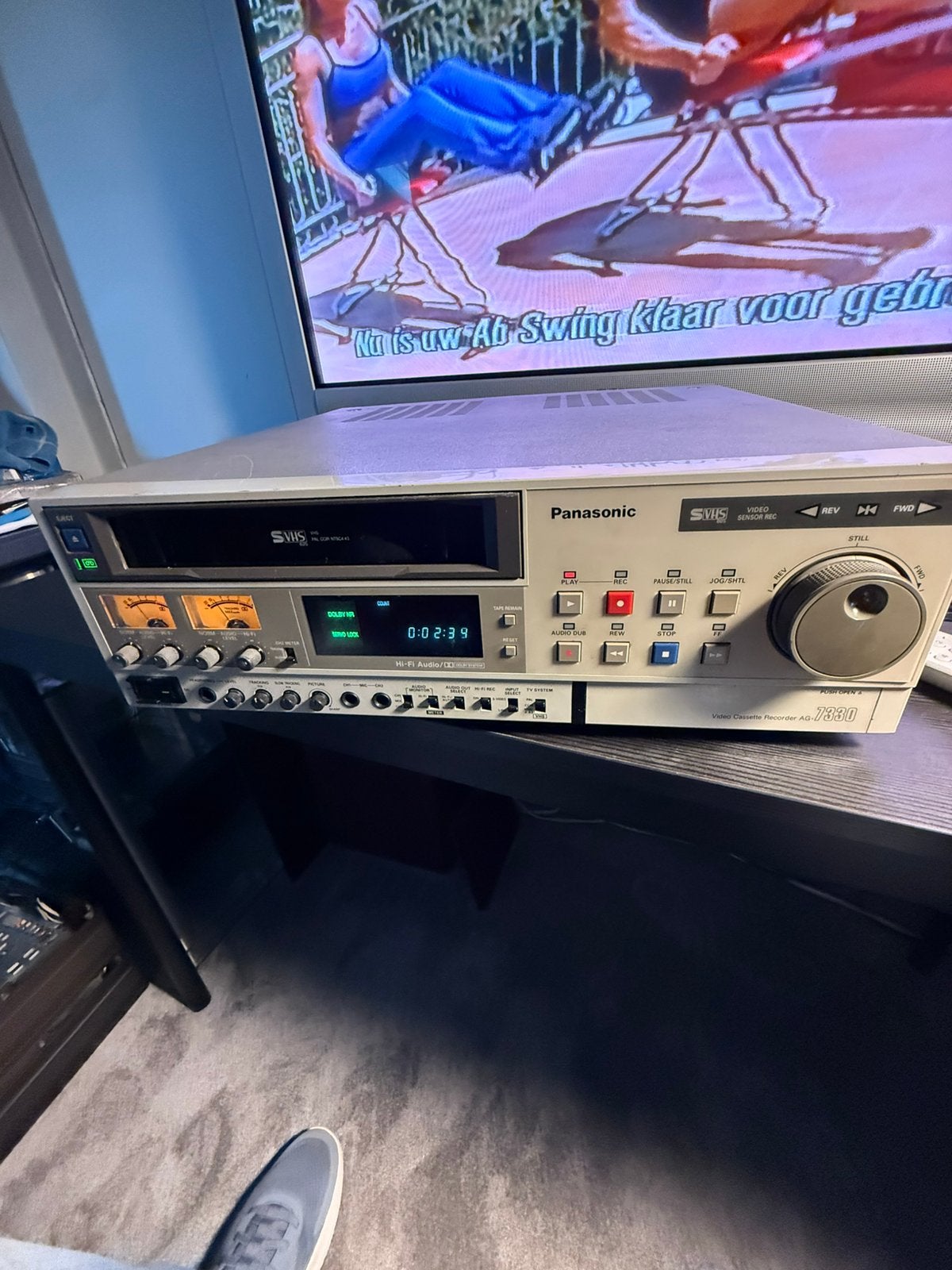 Videorecorder Panasonic 7330 ag S-vhs, Audio, Tv en Foto, Videospelers, Ophalen of Verzenden, Gebruikt