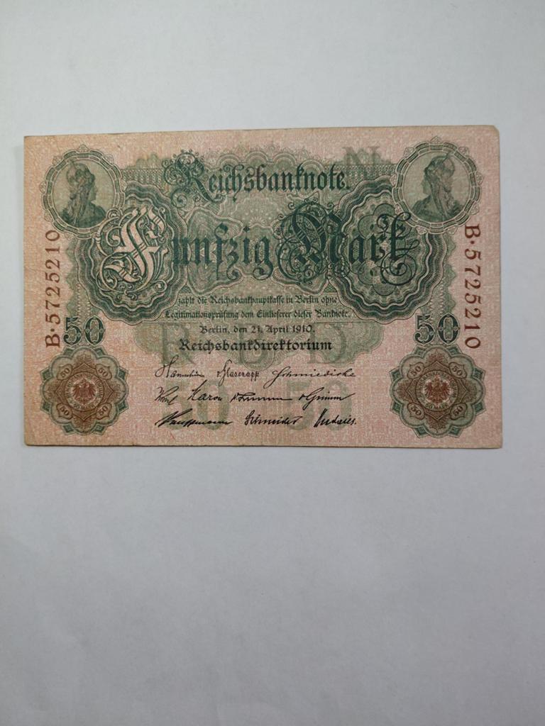 Duitse 50 mark 1910, Ophalen of Verzenden, Duitsland