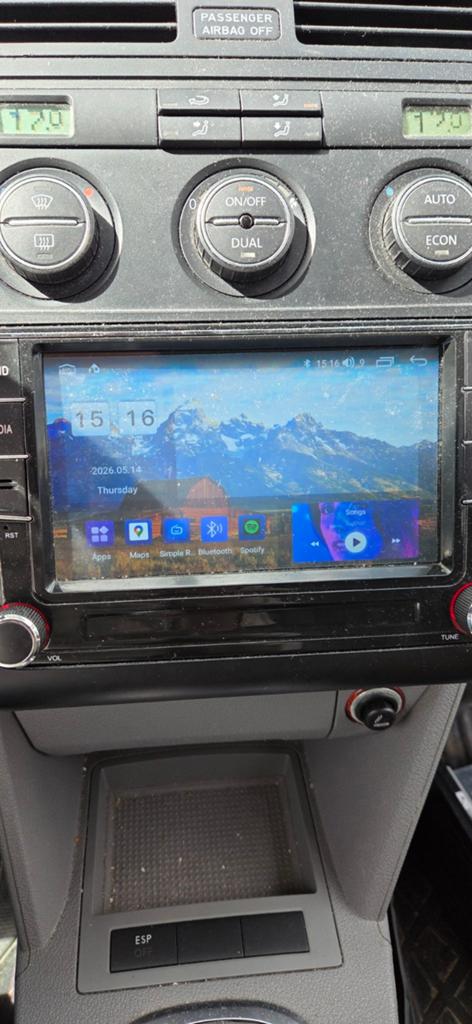 Android Autoradio Navigatie voor Volkswagen, Auto diversen, Autoradio's, Ophalen of Verzenden, Gebruikt