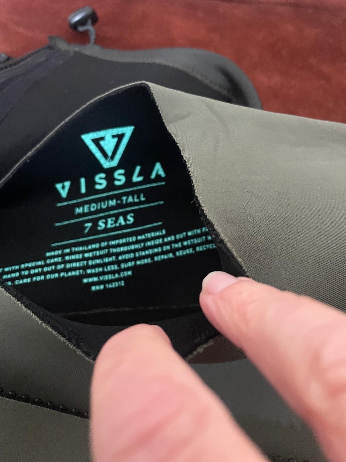 Vissla 7 Seas 4/3 wetsuit - Medium-Tall, Watersport en Boten, Golfsurfen, Ophalen of Verzenden, Gebruikt
