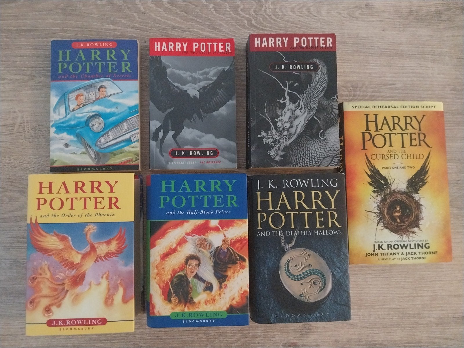 Engelse Versie ** Harry Potter ** Deel 2- 7  & Cursed Child, Boeken, Ophalen of Verzenden, Zo goed als nieuw