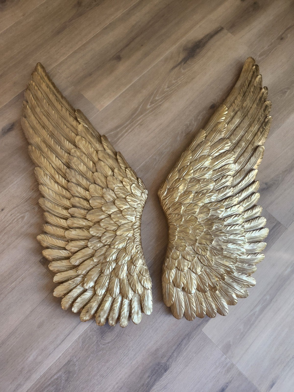 Muurdecoratie gouden vleugels, Ophalen, Zo goed als nieuw