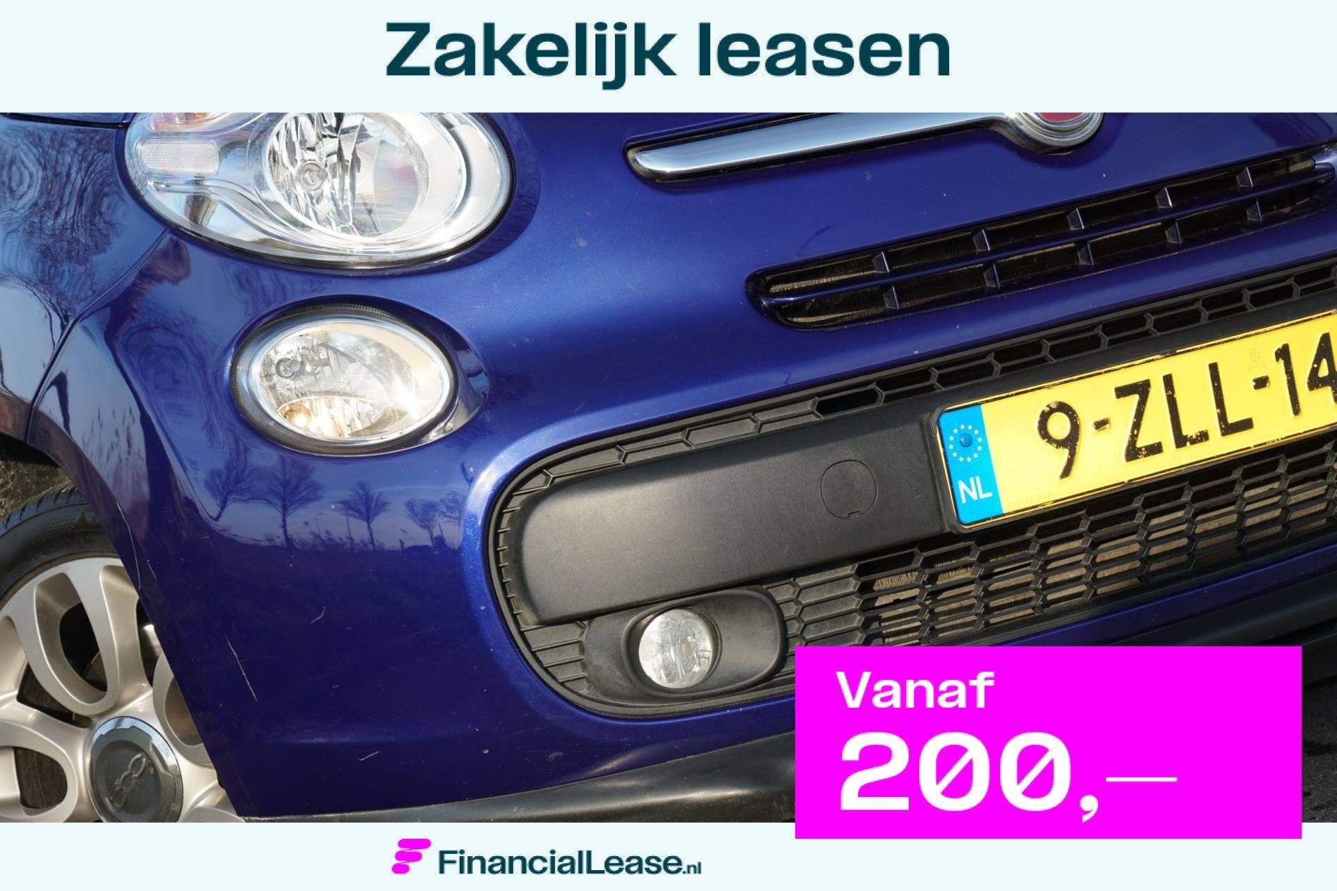 Fiat 500 L 1.4-T-Jet Beats Edition - Blu Tornado - Panorama/, Voorwielaandrijving, Stof, Gebruikt, 4 cilinders