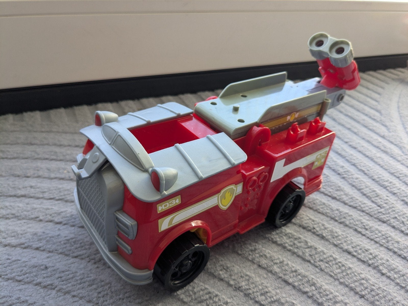 Paw Patrol brandweerwagen uitklapbaar, Ophalen, Gebruikt