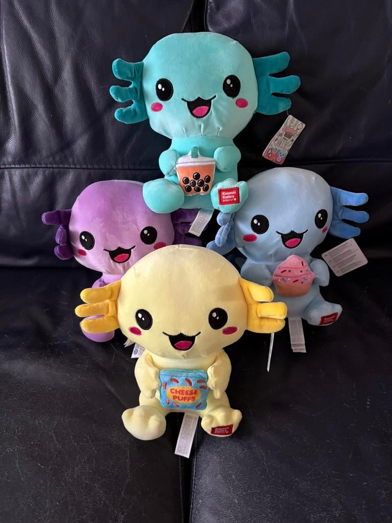 4 X AXOLOTL KNUFFELS !!!!!!, Kinderen en Baby's, Speelgoed | Knuffels en Pluche, Nieuw, Overige typen, Overige karakters, Overige merken