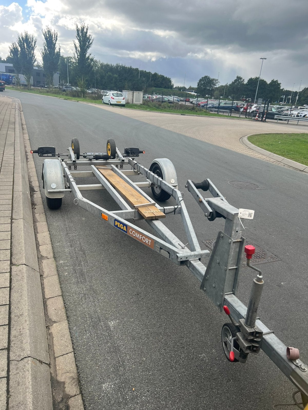Pega kiep trailer 4.5 meter  boot 750 kg, Watersport en Boten, Ophalen of Verzenden, Gebruikt, Overige typen