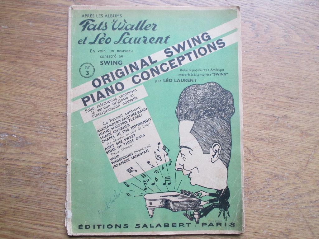9 titels voor piano - Fats waller +  leo laurent, Gebruikt, Ophalen of Verzenden, Artiest of Componist, Piano