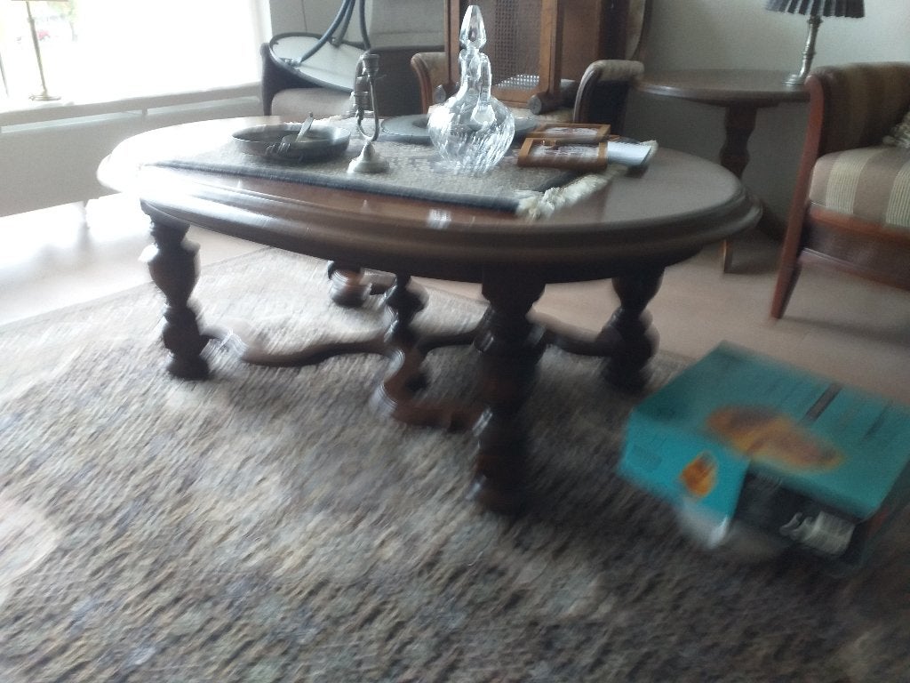 salontafel zwaar eiken, Huis en Inrichting, Tafels | Salontafels, Ophalen, Gebruikt, 100 tot 150 cm, Eikenhout