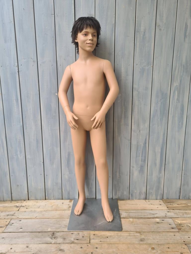 etalagepop jongen 140 cm Hans Boodt paspop 18, Ophalen of Verzenden, Gebruikt, Paspop