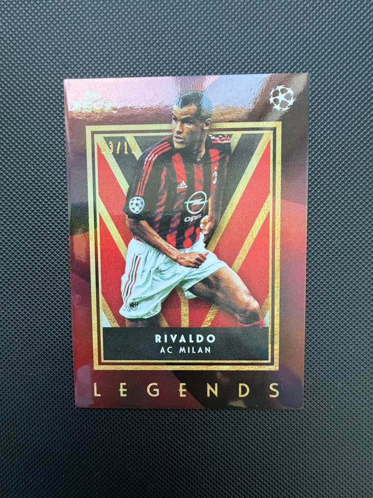 2023-24 Topps Deco UCC Legends Rivaldo /10, Ophalen of Verzenden, Zo goed als nieuw, Buitenlandse clubs, Poster, Plaatje of Sticker