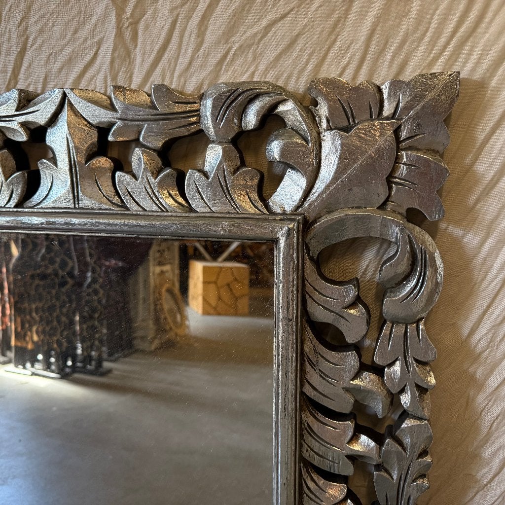 barok spiegel - houten lijst - 100 x 70 cm - Gratis Bezorgd, Huis en Inrichting, TTM Wonen, Meubels – (Perzische) Tapijten en Woonaccessoires