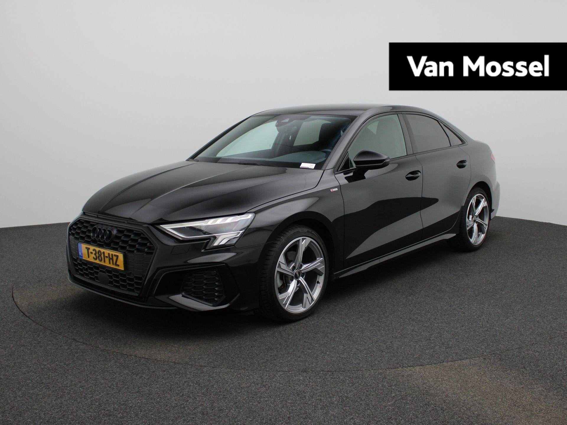 Audi A3 Limousine 30 TFSI S edition | NAVIGATIE | DIGITAAL D, Auto's, 12 maanden, Gebruikt, Leder en Stof, Zwart