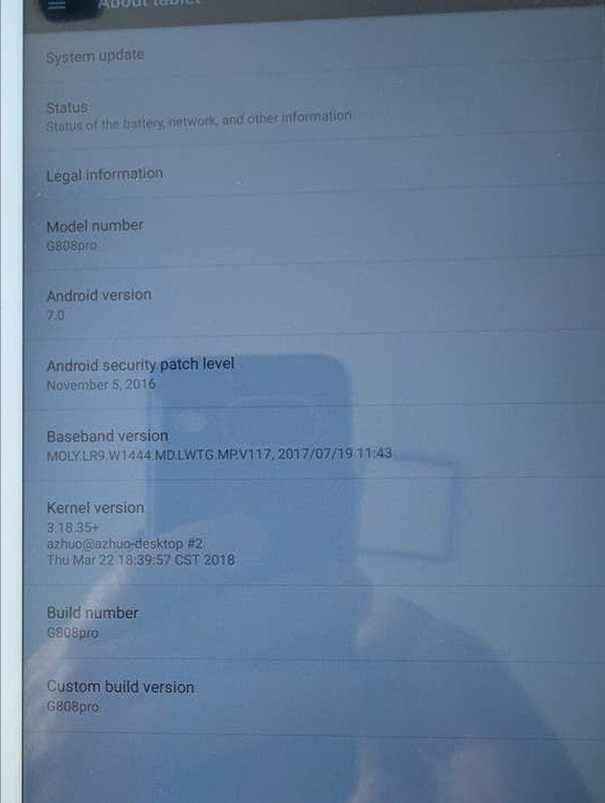 Oude maar werkende tablet - Binai G808pro, Computers en Software, Android Tablets, Gebruikt, 32 GB, Binai, Ophalen of Verzenden