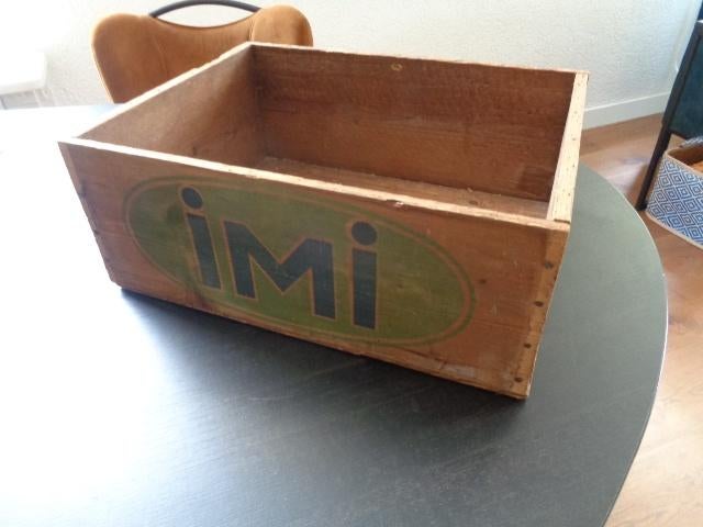 Oude houten kist voor wasmiddelen IMI Persil Mij. Utrecht., Ophalen of Verzenden