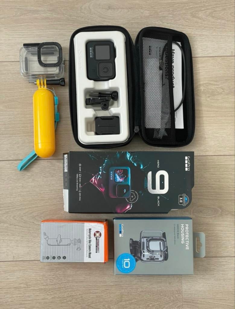 GoPro Hero 9 Black met accessoires, Audio, Tv en Foto, Actiecamera's, Ophalen of Verzenden, Gebruikt, GoPro