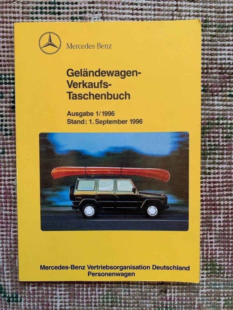 Geländewagen-Verkaufs-Taschenbuch Mercedes-Benz G 1996, Zo goed als nieuw, Mercedes-Benz, Mercedes, Ophalen of Verzenden