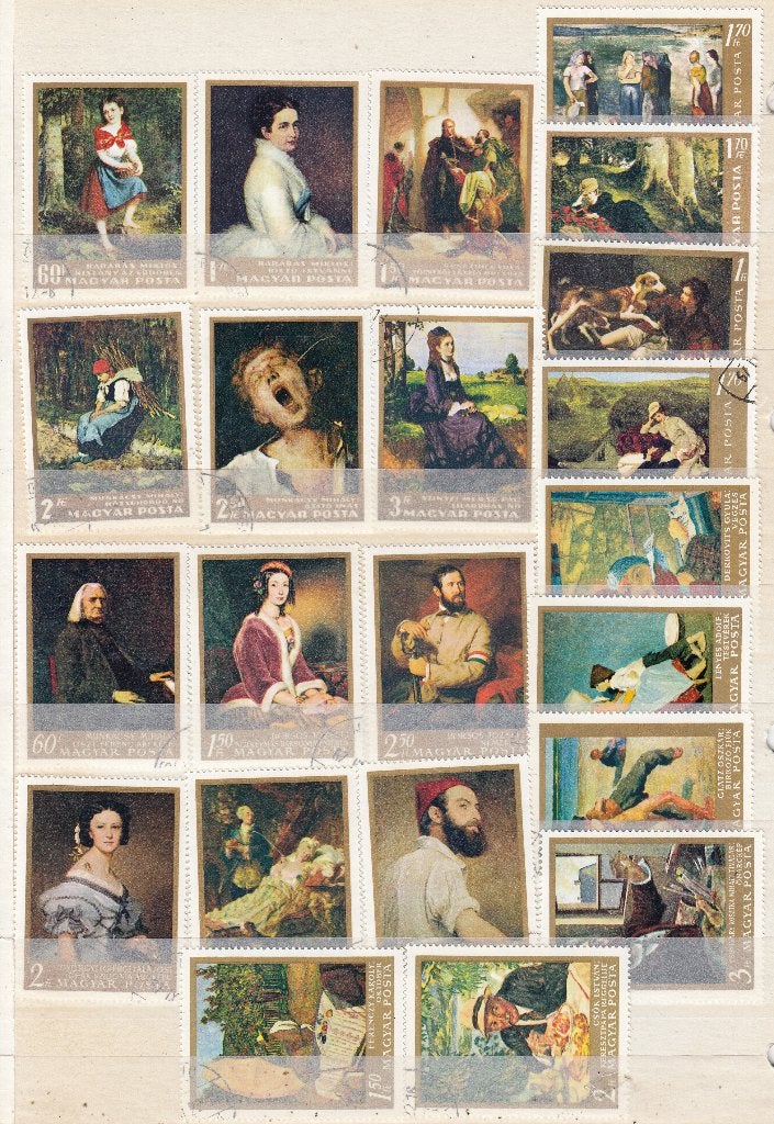 Hongarije - Schilderijen, Postzegels en Munten, Ophalen of Verzenden, Buitenland