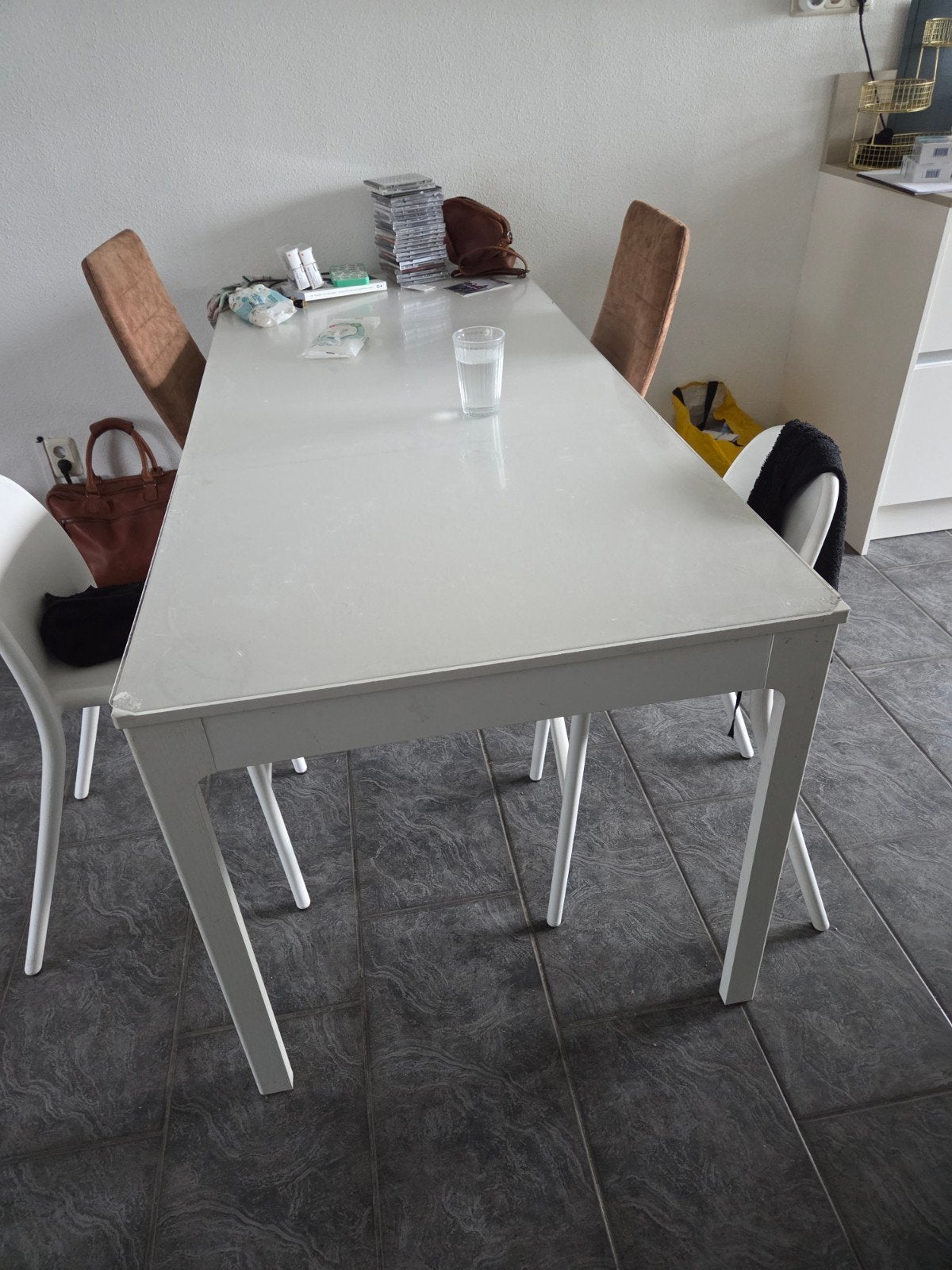 Eettafel bjursta, Huis en Inrichting, Tafels | Eettafels, Ophalen, Gebruikt, 100 tot 150 cm, 50 tot 100 cm